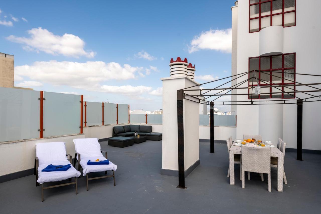 Appartement Luxueux 4 Pieces, Terrasse 120M2 Vue Mer Praia Da Rocha Portimao Exterior photo